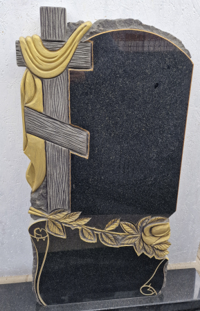 Cruci Granit - MONUMENT FUNERAR GRANIT NEGRU