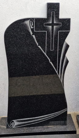 Cruci Granit - MONUMENT FUNERAR GRANIT NEGRU