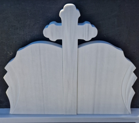 Cruci Marmura - MONUMENT FUNERAR MARMURA ALBA