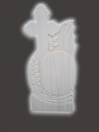 Cruci Marmura - MONUMENT FUNERAR MARMURA ALBA