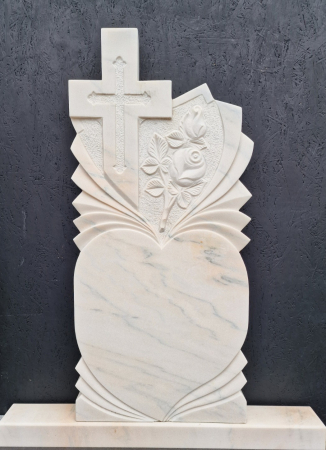 Cruci Marmura - MONUMENT FUNERAR MARMURA ALBA