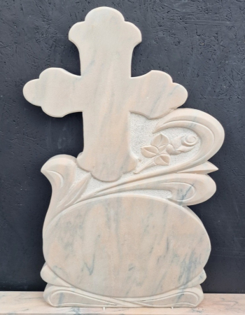 Cruci Marmura - MONUMENT FUNERAR MARMURA ALBA