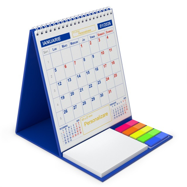 Calendar de birou cu notite repozitionabile DM203 Triptic 1 [1]