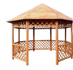 Mobilier stradal / exterior - FOISOR LEMN OCTOGONAL, 3.92  X 3.62 M
