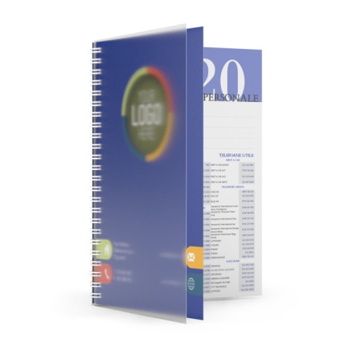 Agende & Calendare - Agenda A5 nedatata spiralata DM400