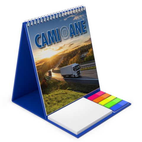 Agende & Calendare - Calendar de birou cu notite repozitionabile DM203 Camioane