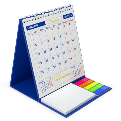 Agende & Calendare - Calendar de birou cu notite repozitionabile DM203 Triptic 1