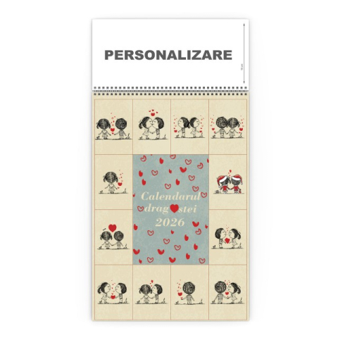 Agende & Calendare - Calendar de perete cu imagini Calendarul Dragostei