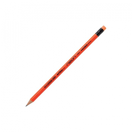 Instrumente de scris - Creion Neon Lyra -Hb/2 - Corp Fluorescent  Cu Guma- 5 Buc