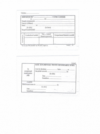 Tipizate - DISPOZITIE PLATA- 2 BUC