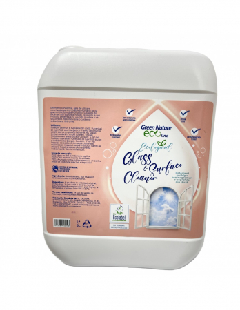 Suprafete - Green Nature Eco Line Ecological Glass & Surface Cleaner canistra 5 litri                            Detergent ecologic pentru geamuri și suprafețe din sticlă