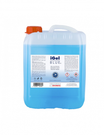 Produse dezinfectare - iGel Blue Gel alcoolic dezinfectant pentru maini canistra 5 litri