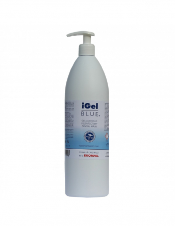 Produse dezinfectare - iGel Blue Gel alcoolic dezinfectant pentru maini flacon 1 litru