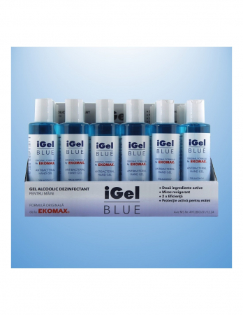 Produse dezinfectare - iGel Blue Gel alcoolic dezinfectant pentru maini flacon 200 ml