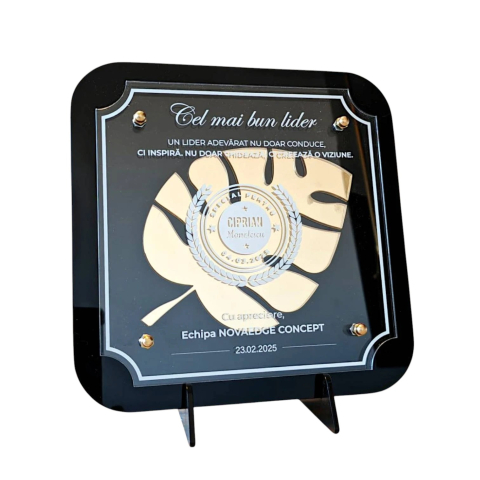 Cadouri personalizate - Placheta personalizata - cel mai bun lider