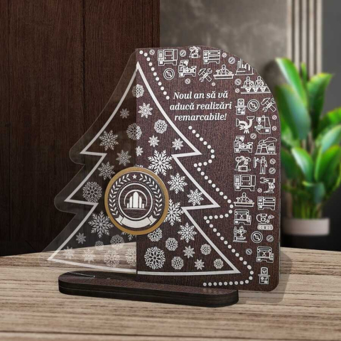 Cadouri personalizate - Trofeu felicitari firma Craciun