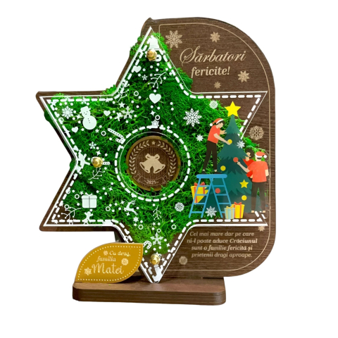 Cadouri personalizate - Trofeu personalizat pentru prieteni - Sarbatori fericite