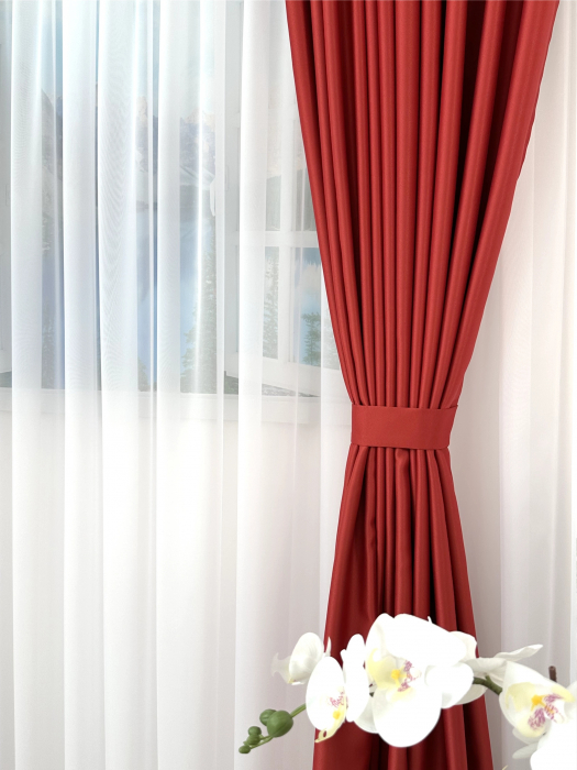 Draperie Blackout Roșu Rodie [4]