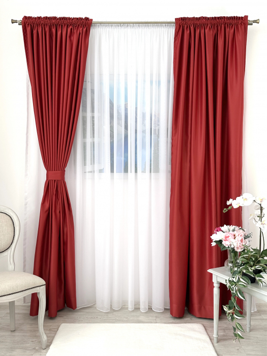 Draperie Blackout Roșu Rodie [3]