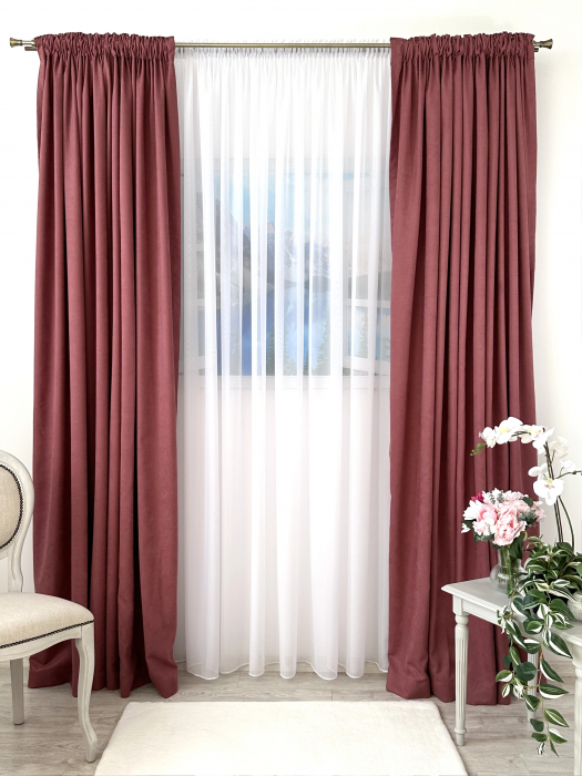 Draperie Soft Roz-Închis [3]