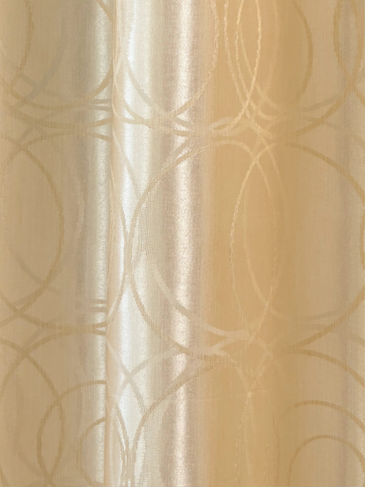 Set 2 Draperii Satin Crem cu Cerculețe 145x260cm [6]