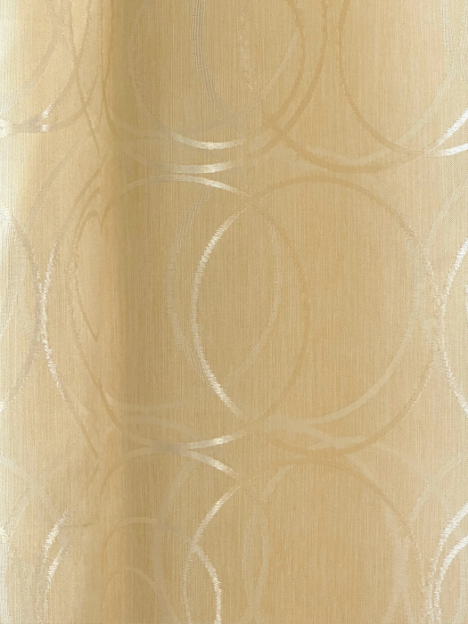 Set 2 Draperii Satin Crem cu Cerculețe 145x260cm [5]