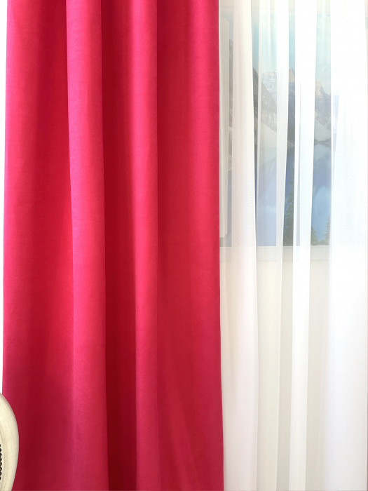Set 2 Draperii Soft Fuchsia 145x260cm [3]