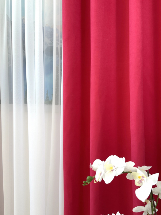 Set 2 Draperii Soft Fuchsia 145x260cm [4]
