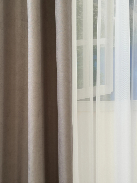 Set 2 Draperii Soft Taupe 145x260cm [3]