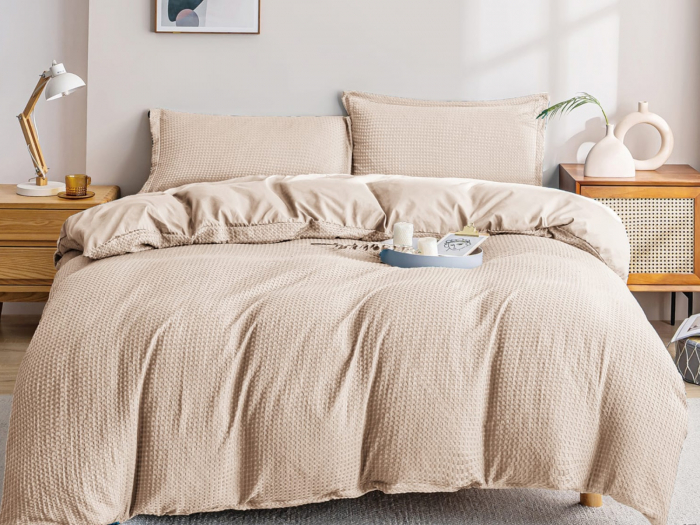 Set Lenjerie de Pat Soft Dreams 4 Piese Bej [2]