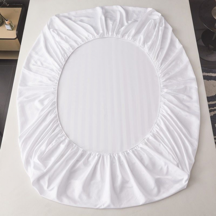 Set Lenjerie Pat Damasc Spatium 4 Piese Alb [4]