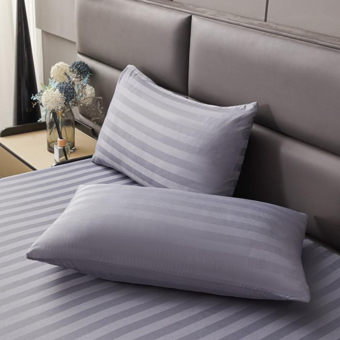 Set Lenjerie Pat Damasc Spatium 4 Piese Gri [2]