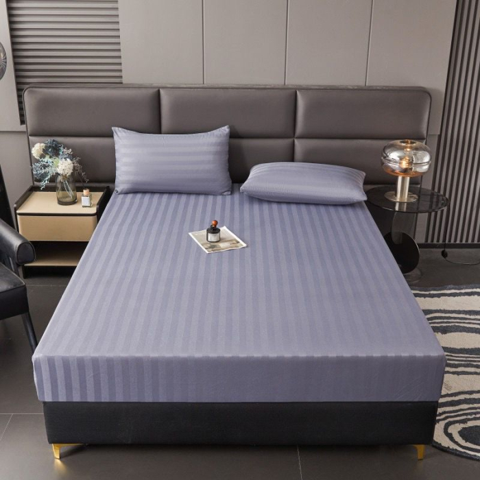 Set Lenjerie Pat Damasc Spatium 4 Piese Gri [3]