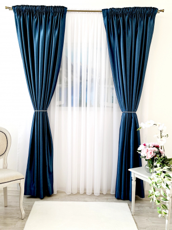 Draperii dormitor - Draperie Blackout Albastru