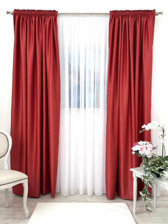 Draperie Blackout Roșu Rodie [1]