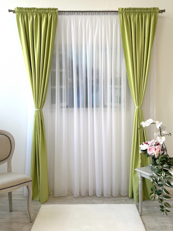 Draperii dormitor - Draperie Blackout Verde Lime