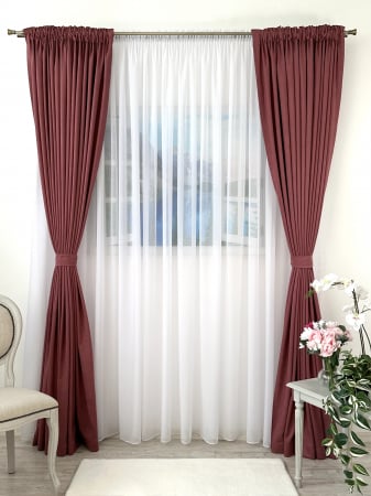 Draperii soft - Draperie Soft Roz-Închis