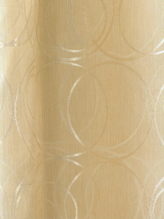 Set 2 Draperii Satin Crem cu Cerculețe 145x260cm [4]