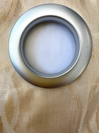 Set 2 Draperii Satin Crem cu Cerculețe 145x260cm [1]