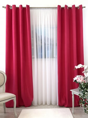 Draperii soft - Set 2 Draperii Soft Fuchsia 145x260cm