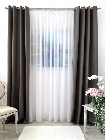 Draperii soft - Set 2 Draperii Soft Taupe 145x260cm