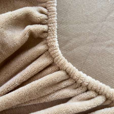 Set Lenjerie de Pat Catifea Velvet Nights 3 Piese Bej [9]