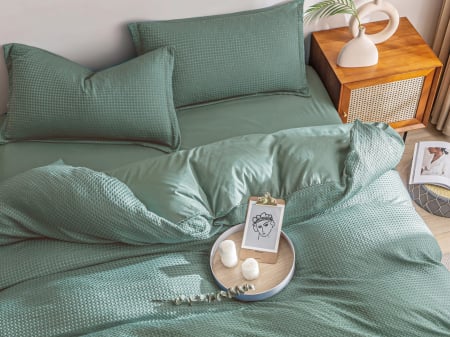 Lenjerii de pat - Set Lenjerie de Pat Soft Dreams 4 Piese Verde Mentă