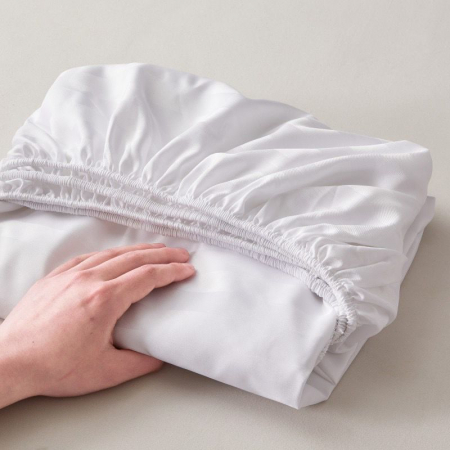 Set Lenjerie Pat Damasc Spatium 4 Piese Alb [8]