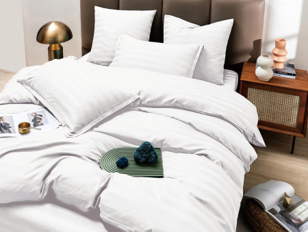 Lenjerii pat premium - Set Lenjerie Pat Premium Spatium 6 Piese Alb