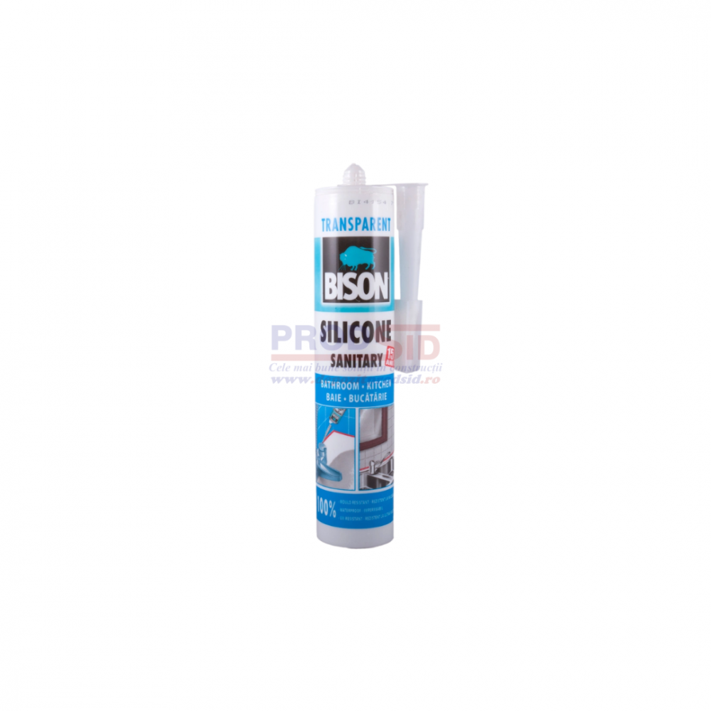 BISON SILICON SANITAR TRANSP. 280ML [1]