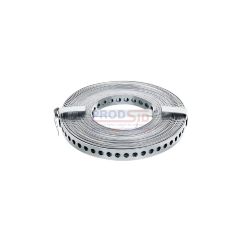 Benzi - BANDA PERFORATA DIN OTEL ZN 12X0.7 L10M
