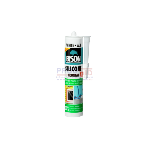 Adezivi și chituri - BISON SILICON NEUTRAL ALB 280ML