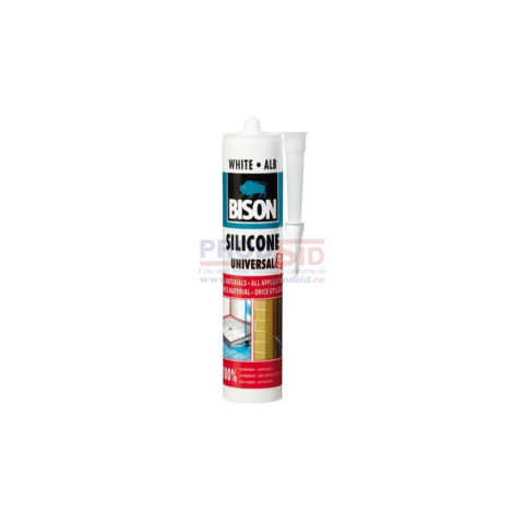 Adezivi și chituri - BISON SILICON UNIVERSAL ALB 280ML
