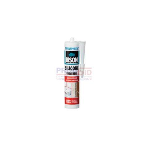 Adezivi și chituri - BISON SILICON UNIVERSAL TRANSP. 280ML